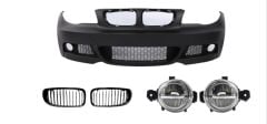 BMW 1 SERİSİ E87 07-11 MT ÖN TAMPON& PANJUR SETİ (SİS DAHİL)