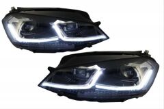 VOLKSWAGEN GOLF 7.5 J LED FAR R DİZAYN FAR KROM ÇİZGİ 2017 -2020 UYUM