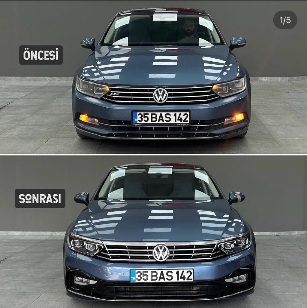VW PASSAT B8 İÇİN B8.5 RLINE ÖN TAMPON PANJUR  2015 2018 BOYASIZ