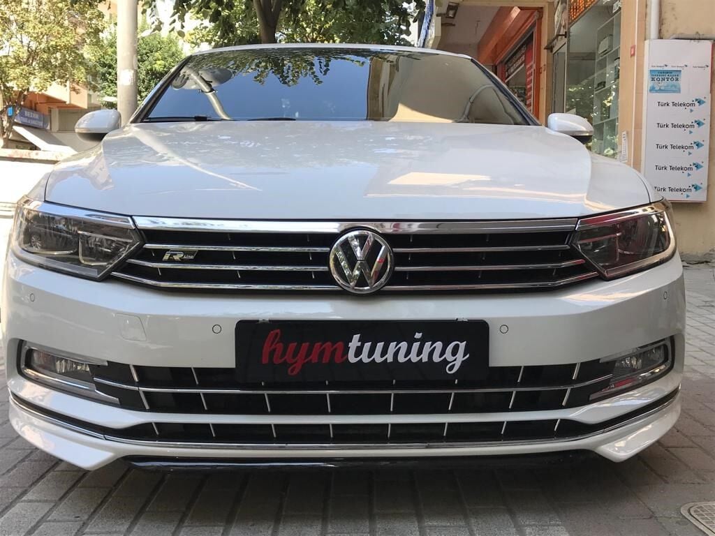 Volkswagen Passat B8 Ön Tampon Eki ABS vakum plastik boyasız 2015 -2018 uyumlu