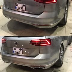 VW Passat B8 highline R-Line Arka Difüzör Tampon Eki, 2015- 2018