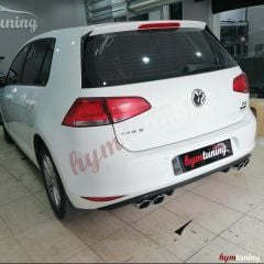 Volkswagen Golf 7 R Difüzör 2013 - 2017 normal tampon uyumlu Parlak Siyah, ABS Plastik