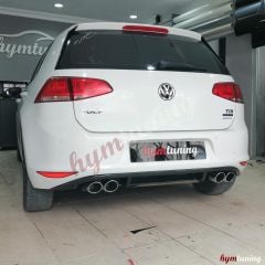 Volkswagen Golf 7 R Difüzör 2013 - 2017 normal tampon uyumlu Parlak Siyah, ABS Plastik