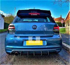 VW POLO 6R 6C MK5 BATMAN STYLE SPOYLER 2011 2018 PARLAK SİYAH İTHAL