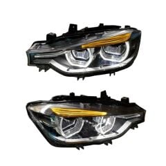BMW F30 LCI Makyajlı Tasarım LED Far (Halojen Farlı Araçlara Uyumlu)