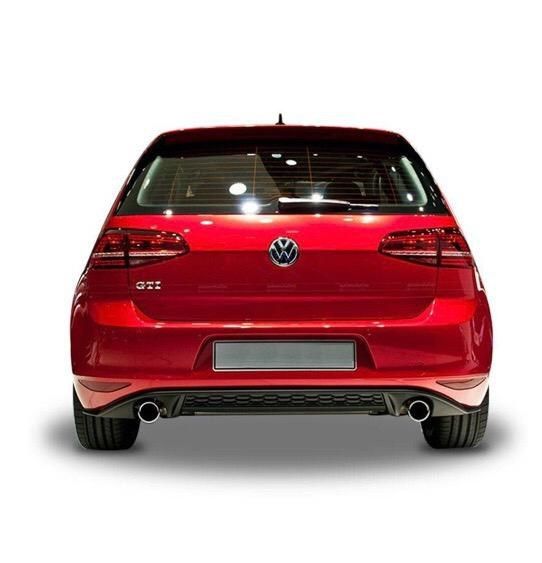 VW Golf 7 GTİ Difüzör, Parlak Siyah, ABS Plastik, Sağ/Sol Tek Çkş