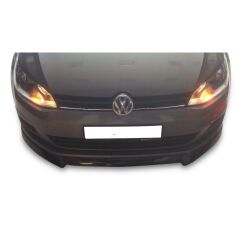 VW Golf 7 Lip, Ön Tampon Eki, Parlak Siyah, ABS Plastik