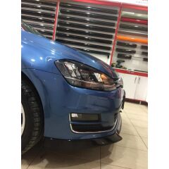 VW Golf 7 Lip, Ön Tampon Eki, Parlak Siyah, ABS Plastik