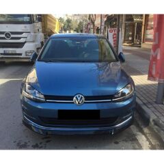 VW Golf 7 Lip, Ön Tampon Eki, Parlak Siyah, ABS Plastik