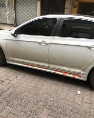 VW Passat B8 Rline Marşpiyel Takımı, Beyaz Boyalı, LC9A, Passat B8 Yan Etekler, 2015 2022 UYUMLU