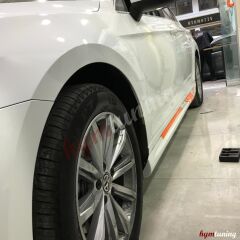 VW Passat B8 Rline Marşpiyel Takımı, Beyaz Boyalı, LC9A, Passat B8 Yan Etekler, 2015 2022 UYUMLU