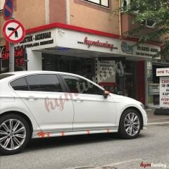 VW Passat B8 Rline Marşpiyel Takımı, Beyaz Boyalı, LC9A, Passat B8 Yan Etekler, 2015 2022 UYUMLU