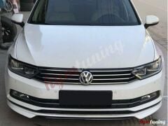 Volkswagen Passat B8 Ön Tampon Eki, Çift Renk Boyalı, Beyaz Siyah, LC9A Fabrikasyon Beyaz Boyalı