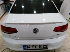 VW PASSAT B8 Spoiler A+ Kalite 2015 2021, Parlak Siyah, Arka Bagaj Çıtası, ABS Plastik Piano Black
