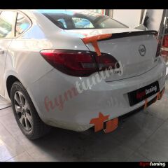 Opel Astra J SD Difüzör OPC Line, Piano Black ABS Krom Egzoz Uçlu, 2012 2018 Parlak Siyah Arka Ek