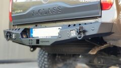 mercedes x class arka demir tampon mat siyah - plaka aydınlatma + geri vites ledi vardır