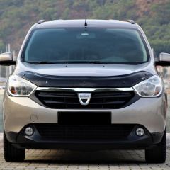 Dacia Dokker Kaput Rüzgarlığı 2012 Sonrası Kaput Koruyucu, Piano Black Parlak Siyah ABS Plastik