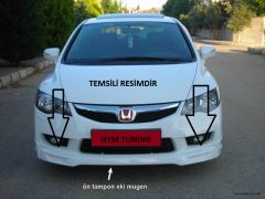 Honda Civic FD6  Ön Tampon Eki, Mugen Karlık, Boyasız ABS Plastik