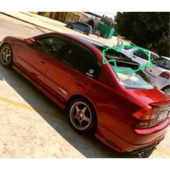 Honda Civic Vtec 2 Cam Üstü Spoiler Parlak Siyah, 2001-2005