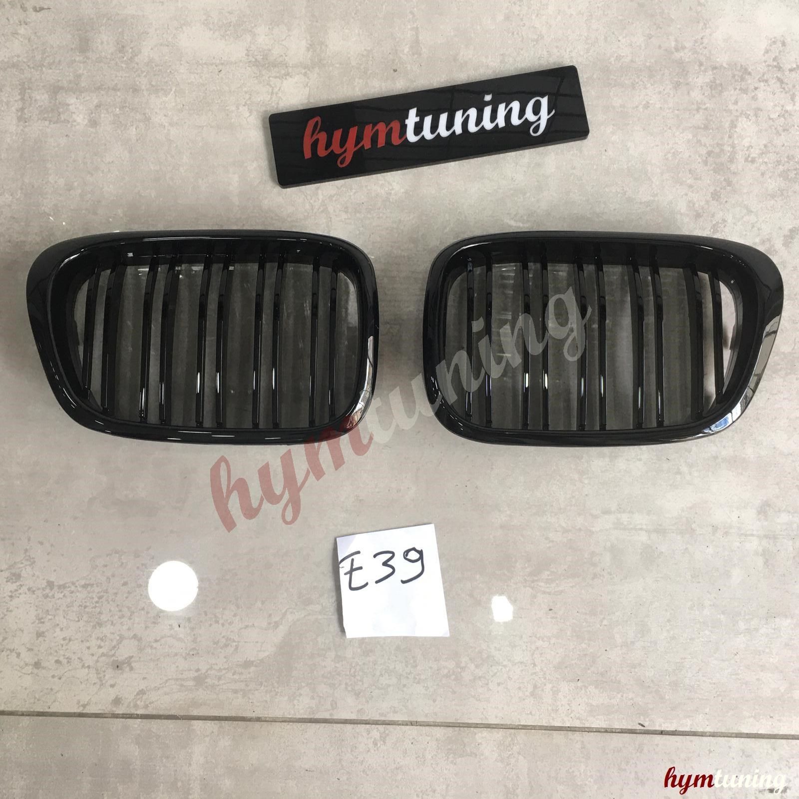 BMW 5 Serisi E39 Panjur, M5 Böbrek, Piano Black, Çift Tırnak