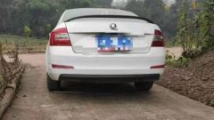 Skoda Octavia RS Spoiler, 2013 2019 Piano Black, ABS Plastik Arka Bagaj Spoyler Yüksek Spoyler