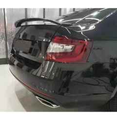 Skoda Octavia RS Spoiler, 2013 2019 Piano Black, ABS Plastik Arka Bagaj Spoyler Yüksek Spoyler