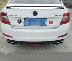 Skoda Octavia RS Spoiler, 2013 2019 Piano Black, ABS Plastik Arka Bagaj Spoyler Yüksek Spoyler
