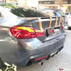 BMW 4 Serisi F36 Grand Coupe 4 Kapı Sedan Spoyler Boyasız Plastik, 4 Kasa Sedan Arka Bagaj Spoiler