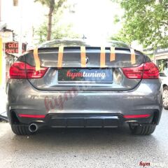 BMW 4 Serisi F36 Grand Coupe 4 Kapı Sedan Spoyler Boyasız Plastik, 4 Kasa Sedan Arka Bagaj Spoiler