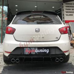Seat İbiza MK5 Arka Difüzör, 6J Difüzör Piano Black, 4 Egzoz Görünümlü