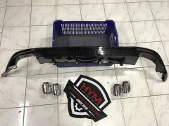 Volkswagen Golf 7.5 R Arka Tampon + Difüzör 4 Egzoz Sağ + Sol