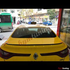 Renault Megane 4 SD İnce Spoiler Piano Black, SERT PLASTİK Arka Bagaj Çıtası