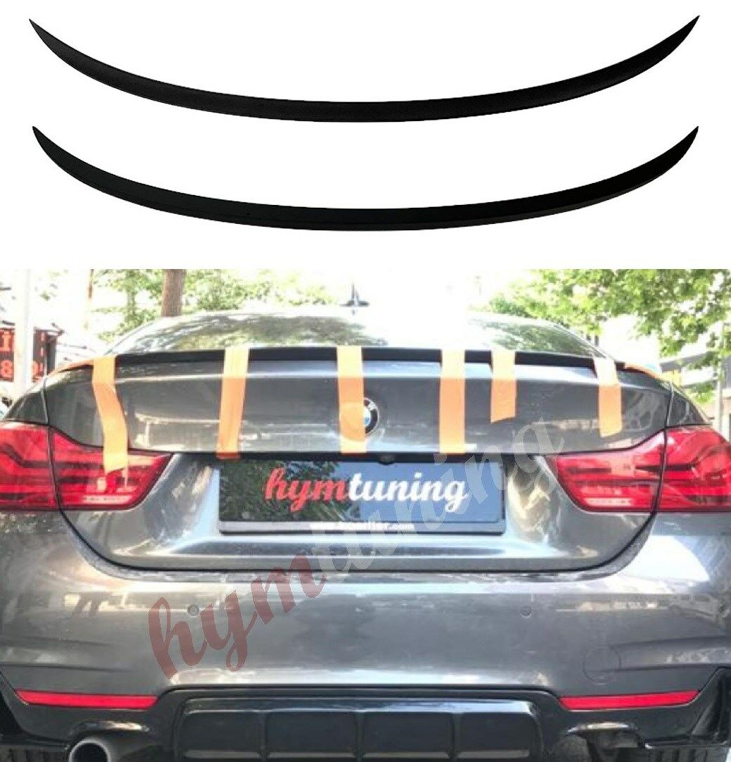 BMW 4 Serisi F36 Grand Coupe 4 Kapı Sedan Spoyler Parlak Siyah, ABS Sert Plastik Arka Bagaj Spoiler
