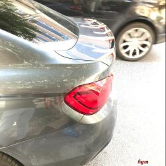 BMW 4 Serisi F36 Grand Coupe 4 Kapı Sedan Spoyler Parlak Siyah, ABS Sert Plastik Arka Bagaj Spoiler