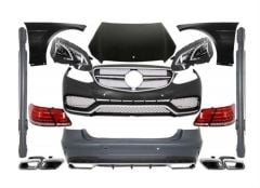 MERCEDES W212 FULL BODY KIT-MAKYAJSIZ KASAYI MAKYAJLI E63E ÇEVIRME(FAR-STOP-KAPUT VE ÇAMURLUK DAHIL)