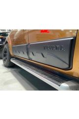 Nissan Navara 2014+ Kapı Kaplaması Seti Mat Siyah 4 Parça