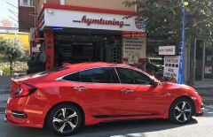 Honda civic fc5 typer spoiler spoyler ithal boyasız 1. sınıf ürün abs plastik