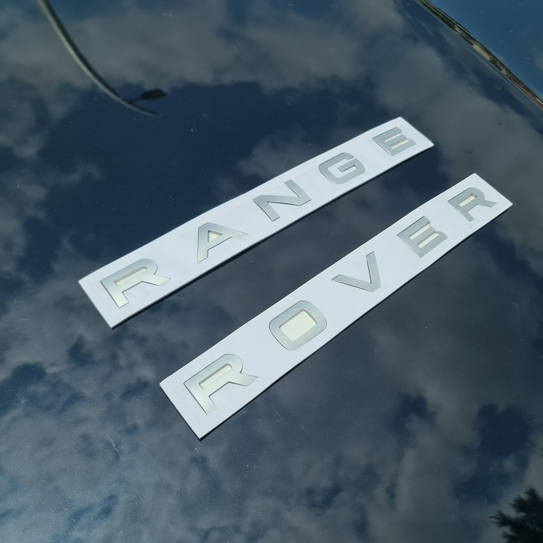 Range Rover GRİ Arka Arma, Range Rover Yazısı, Silver Renk, Gümüş Gri