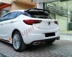 Opel Astra K Difüzör, Kare Egzoz Kromlu, Parlak Siyah, 2015+