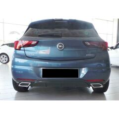 Opel Astra K Difüzör, Kare Egzoz Kromlu, Parlak Siyah, 2015+