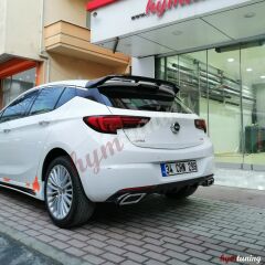 Opel Astra K Difüzör, Kare Egzoz Kromlu, Parlak Siyah, 2015+