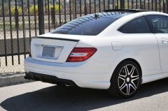 Mercedes W204 Spoiler, ABS Plastik Boyasız  2007 2014, HAM ABS Plastik