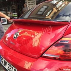 VW New Beetle Spoiler, Çift Renk Boyalı Spoiler, LY3D Kırmızı Siyah, 2012 VW Beetle Oto Aksesuarları