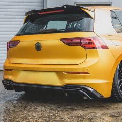 VW Golf 8 Pro RLine Spoyler, Piano Black 2021+ Anatomik Style, ABS Plastik, Parlak Siyah Aksesuar