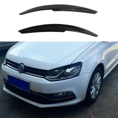 VW Polo MK5 Far Kaşı Piano Black Kaş Parlak Siyah ABS Plastik Tuning, Sağ Sol Set Tuning Modifiye