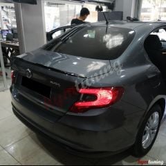 Fiat Egea Sedan Yarasa Spoiler Parlak Siyah, ABS Plastik, Sunplex M4 Style Spoyler Aksesuar Tuning