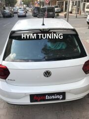 VW Polo MK6 Oettinger Spoyler Piano Black ABS Plastik 2018 2021 UYUMLU, Aksesuar Tuning Modifye
