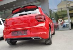 VW Polo MK6 Oettinger Spoyler Piano Black ABS Plastik 2018 2021 UYUMLU, Aksesuar Tuning Modifye