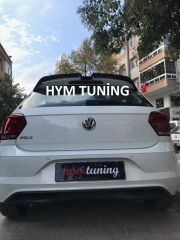 VW Polo MK6 Oettinger Spoyler Piano Black ABS Plastik 2018 2021 UYUMLU, Aksesuar Tuning Modifye