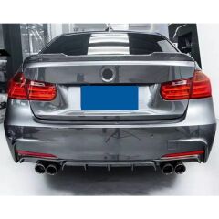 BMW 3 SERİSİ F30 DİFÜZÖR SAĞ+SOL ÇİFTLİ 2012 2018 PARLAK SİYAH